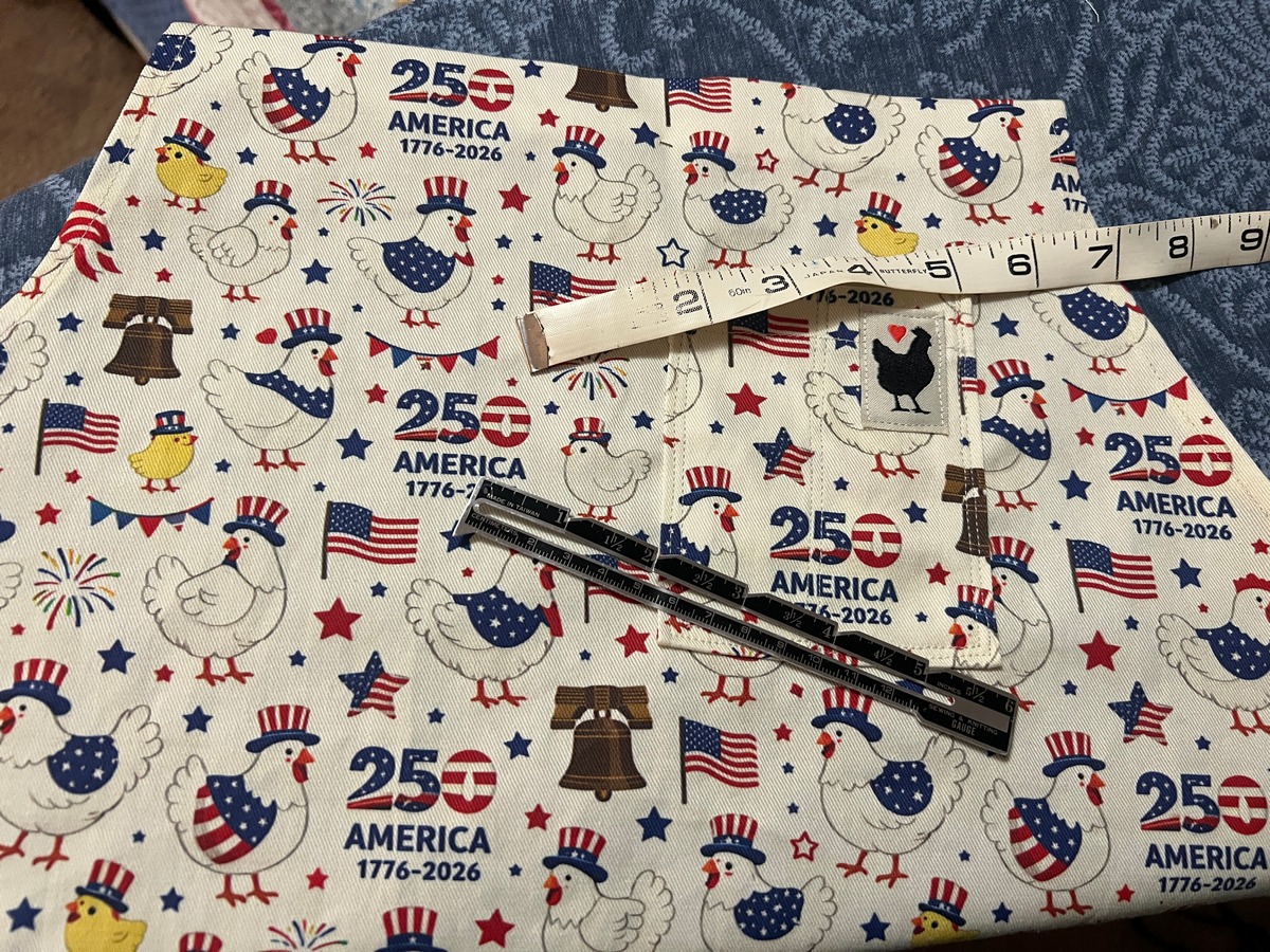 Sewing Pockets for this Apron